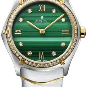Ebel Damklocka 1216561 Classic Grön/18 karat gult guld Ø29 mm