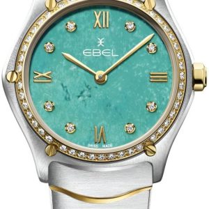 Ebel Damklocka 1216599 Classic Turkos/18 karat gult guld Ø29 mm
