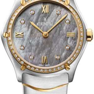 Ebel Damklocka 1216643 Classic Grå/18 karat gult guld Ø29 mm