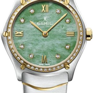 Ebel Damklocka 1216644 Classic Grön/18 karat gult guld Ø29 mm