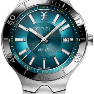 Ebel Herrklocka 1216671 Sport Wave Blå/Stål ⌀41 mm
