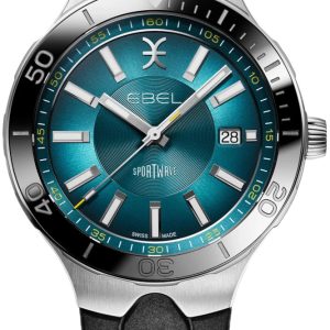Ebel Herrklocka 1216672 Sport Wave Blå/Gummi ⌀41 mm