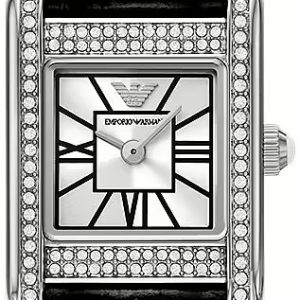Emporio Armani Damklocka AR11660 Genni Silverfärgad/Läder
