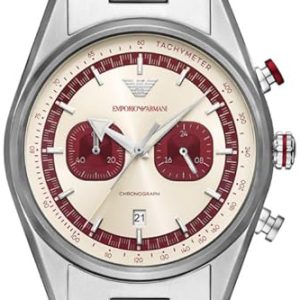 Emporio Armani Herrklocka AR11645 Racer Beige/Stål Ø42 mm