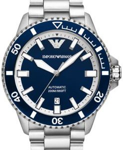 Emporio Armani Herrklocka AR60079 Diver Blå/Stål Ø42 mm