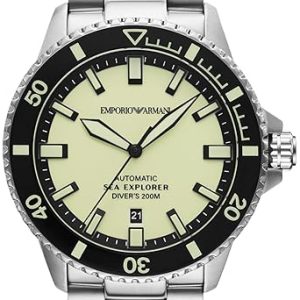 Emporio Armani Herrklocka AR60083 Sea Explorer Grön/Stål Ø42 mm