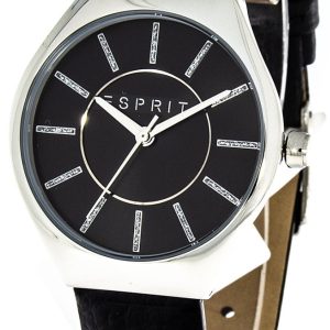 Esprit Damklocka ES1L004L0025 Maple Svart/Läder ⌀34 mm