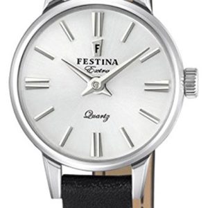 Festina Damklocka F20260-1 Dress Silverfärgad/Läder ⌀20 mm