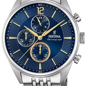Festina Herrklocka F20285-3 Sport Blå/Stål ⌀42 mm