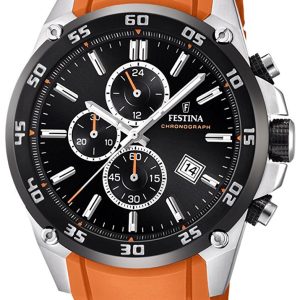 Festina Herrklocka F20330-4 Sport Svart/Gummi ⌀46 mm