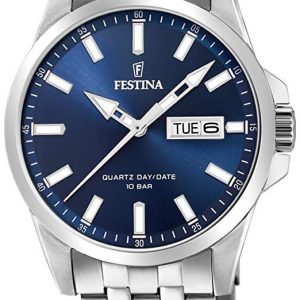Festina Herrklocka F20357-3 Blå/Stål ⌀41 mm