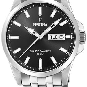 Festina Herrklocka F20357-4 Svart/Stål ⌀41 mm