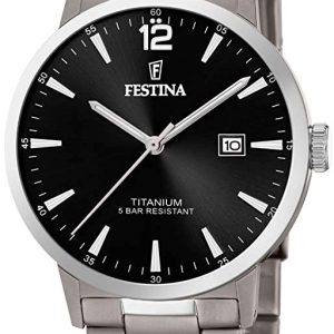 Festina Herrklocka F20435-3 Svart/Titan ⌀41 mm