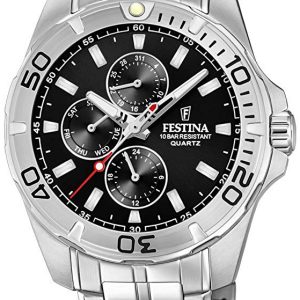 Festina Herrklocka F20445-3 Svart/Stål ⌀43 mm