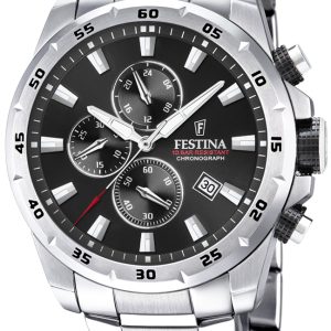 Festina Herrklocka F20463-4 Svart/Stål ⌀45 mm