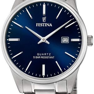 Festina Herrklocka F20511-3 Blå/Stål ⌀39 mm