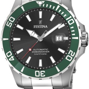 Festina Herrklocka F20531-2 Diver Svart/Stål ⌀44 mm