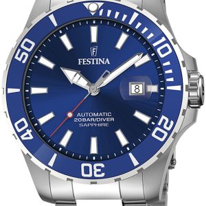 Festina Herrklocka F20531-3 Diver Blå/Stål ⌀44 mm