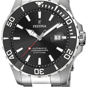 Festina Herrklocka F20531-4 Diver Svart/Stål ⌀44 mm