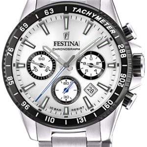 Festina Herrklocka F20560-1 Timeless Silverfärgad/Stål ⌀45 mm