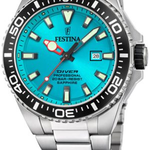 Festina Herrklocka F20663-5 Diver Blå/Stål ⌀45.7 mm