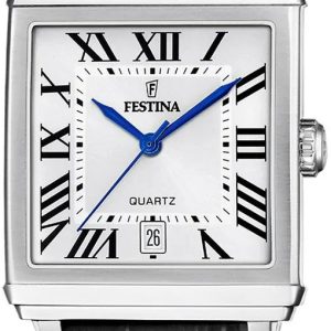 Festina Herrklocka F20681-1 Classic Silverfärgad/Läder