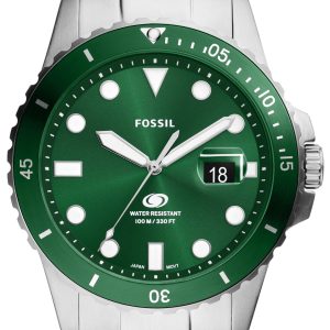 Fossil Herrklocka FS6033 Blue Grön/Stål ⌀42 mm