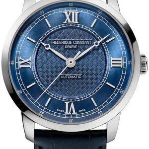 Frederique Constant Herrklocka FC-301N3B6 Classics Blå/Läder ⌀38.5