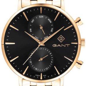 Gant Herrklocka G121013 Park Hill Svart/Gulguldtonat stål Ø44 mm