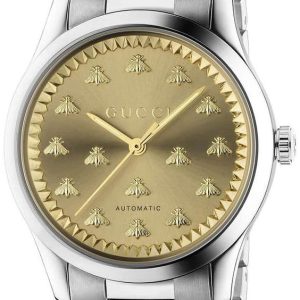 Gucci Damklocka YA1264191 G-Timeless Guldtonad/Stål ⌀38 mm