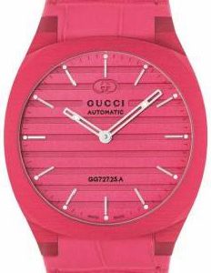 Gucci Damklocka YA163326 Rosa/Läder ⌀34 mm