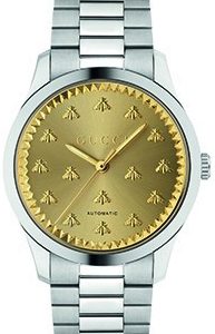 Gucci Herrklocka YA126378 G-Timeless Guld/Stål ⌀42 mm
