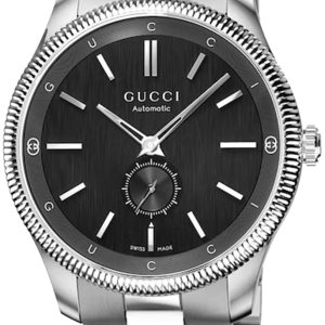 Gucci Herrklocka YA126388 G-Timeless Svart/Stål ⌀40 mm