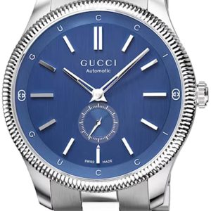 Gucci Herrklocka YA126389 G-Timeless Blå/Stål ⌀40 mm