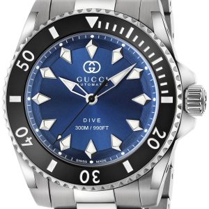 Gucci Herrklocka YA136362 Dive Blå/Stål ⌀40 mm