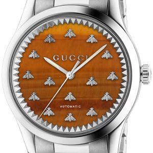 Gucci YA1264177 G-Timeless Orange/Stål ⌀38 mm