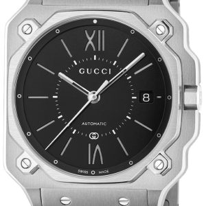 Gucci YA166401 G Flat Svart/Stål