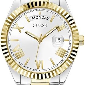 Guess Damklocka GW0308L6 Luna Silverfärgad/Gulguldtonat stål Ø36 mm
