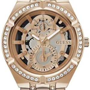 Guess Damklocka GW0604L3 Allara Skelettskuren/Roséguldstonat stål