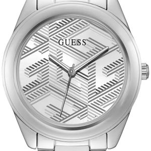 Guess Damklocka GW0606L1 Cubed Silverfärgad/Stål Ø40 mm