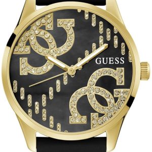 Guess Damklocka GW0755L3 Stich Svart/Gummi Ø36 mm