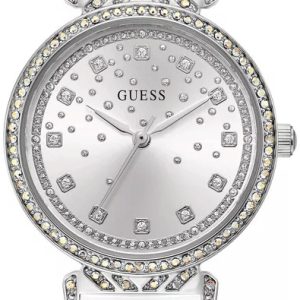 Guess Damklocka GW0764L4 Enchantment Silverfärgad/Läder Ø32 mm