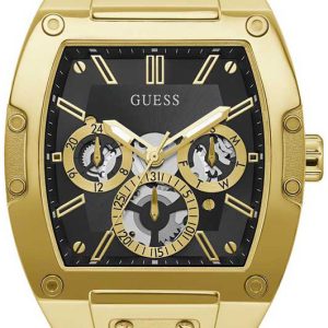 Guess Herrklocka GW0202G1 Phoenix Svart/Gummi