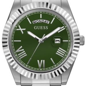 Guess Herrklocka GW0265G10 Connoisseur Grön/Stål Ø43 mm