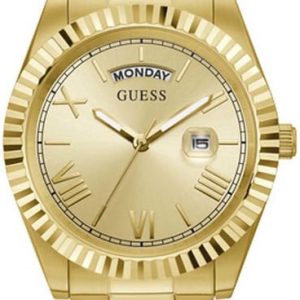 Guess Herrklocka GW0265G2 Connoisseur Guld/Gulguldtonat stål Ø42 mm