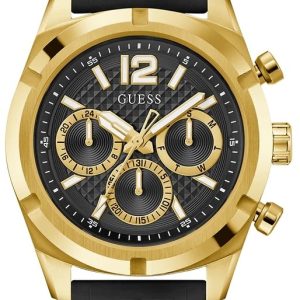 Guess Herrklocka GW0729G2 Resistance Svart/Gummi Ø44 mm