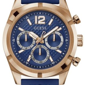 Guess Herrklocka GW0729G3 Resistance Blå/Gummi Ø44 mm