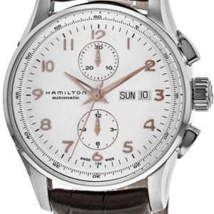 Hamilton Herrklocka H32766513 American Classic Jazzmaster Vit/Läder