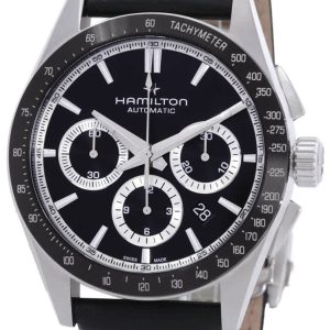Hamilton Herrklocka H36606730 Jazzmaster Performer Svart/Läder ⌀42
