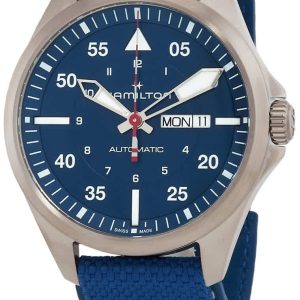 Hamilton Herrklocka H64655941 Khaki Aviation Pilot Blå/Textil ⌀42 mm
